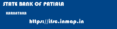 STATE BANK OF PATIALA  KARNATAKA     ifsc code